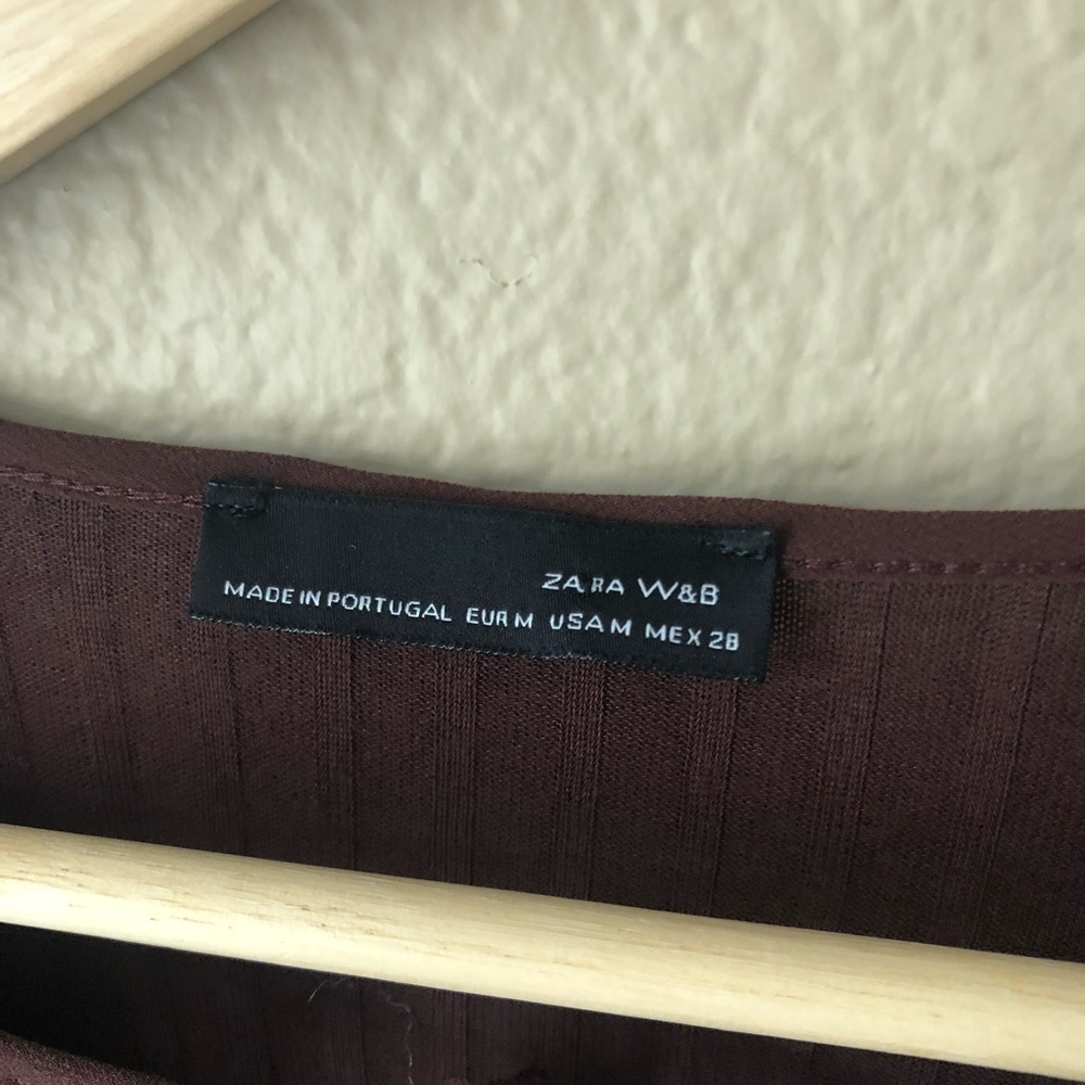 Zara Long Sleeve key hole top - Picture 4 of 5